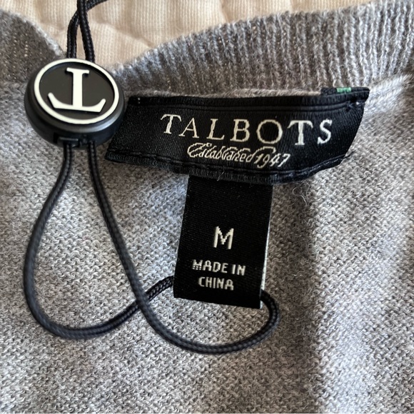 NWT Talbots cotton mix sweater vest/top w/flutter cap sleeve. - Picture 2 of 5